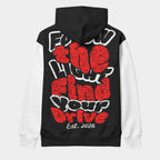 Black and White Pullover Hoodie