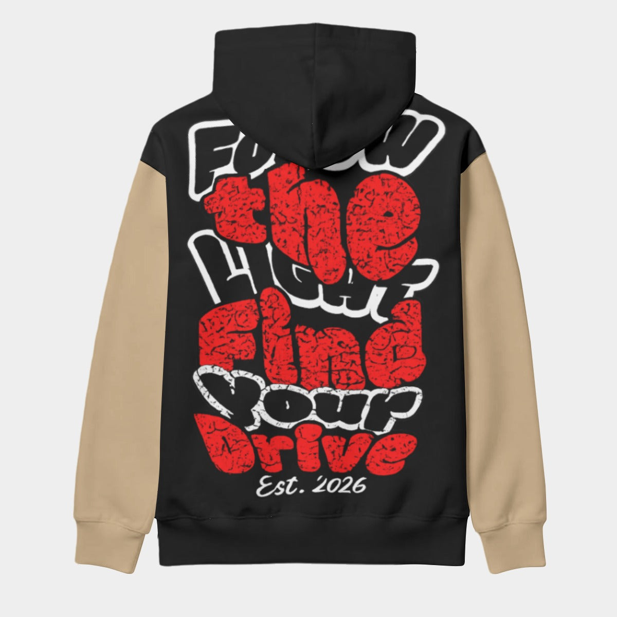 Black and Tan Pullover Hoodie