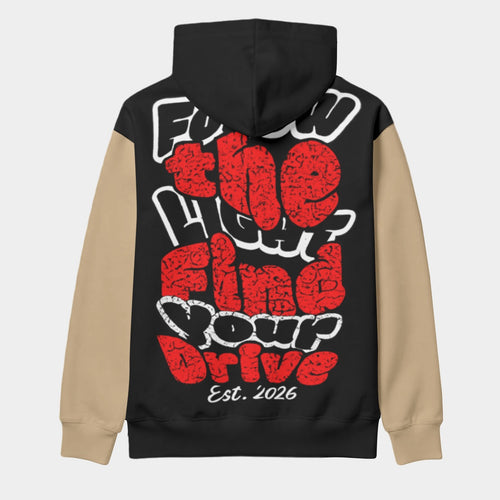 Black and Tan Pullover Hoodie