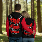 Black and Red Thicken Pullover Hoodie